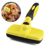 Self-Cleaning Slicker Brush for Dogs and Cats – Gentle, Waterproof, and Effective Grooming Tool